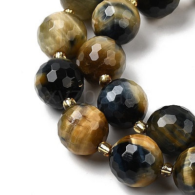 Natural Tiger Eye Beads Strands G-C249-A28-16mm-1