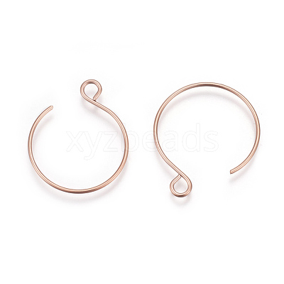 Ion Plating(IP) 304 Stainless Steel Earring Hooks X-STAS-L216-02A-RG-1