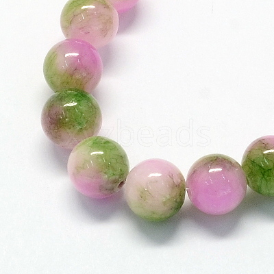 Natural Dyed Persian Jade Gemstone Bead Strands X-G-R271-6mm-XP25-1