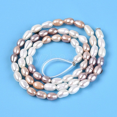 Three Color Natural Cultured Freshwater Pearl Beads Strands PEAR-N012-04D-01-1