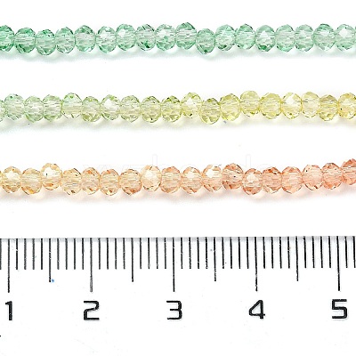Transparent Painted Glass Beads Strands X1-DGLA-A034-T1mm-A04-1