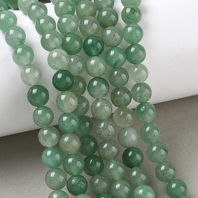 Natural Green Aventurine Beads Strands G-E380-02-8mm-1