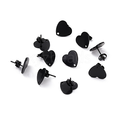 304 Stainless Steel Stud Earring Findings Ion Plating(IP) STAS-I183-07B-07EB-1
