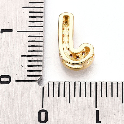 Brass Micro Pave Cubic Zirconia Charms KK-N254-217G-J-1