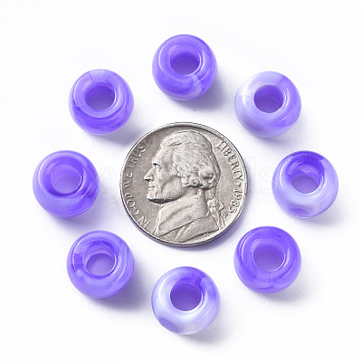 Acrylic European Beads MACR-S375-002A-04-1