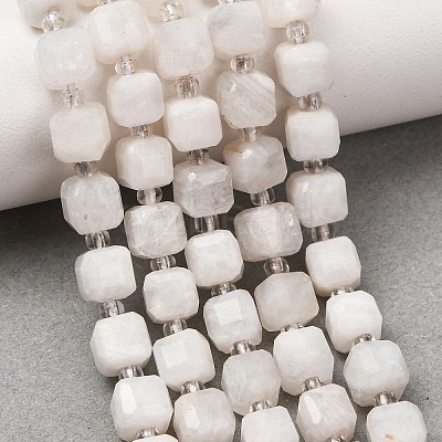 Natural Rainbow Moonstone Beads Strands GG-CBAC972-A06-01-1