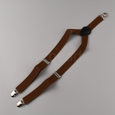 Adjustable Polyester Y-Shaped Heavy Duty Suspenders AJEW-WH0307-23N-1
