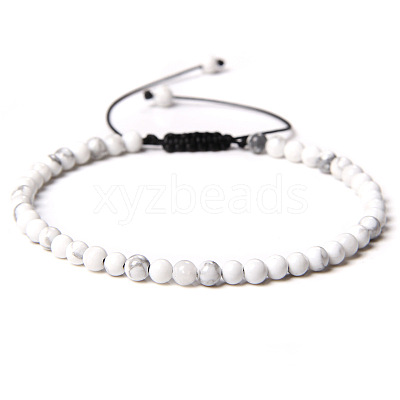 Adjustable Women's Howlite Beaded Bracelet LS-CN3407-47-1