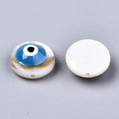 Natural Freshwater Shell Beads SHEL-T018-10E-1