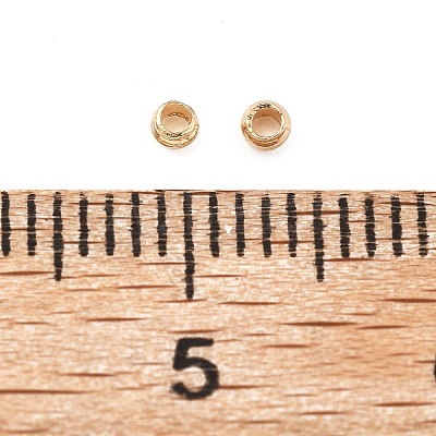 Brass Crimp Beads KK-S509-01KCG-02-1