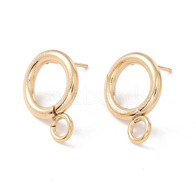 304 Stainless Steel Stud Earring Findings STAS-P308-02A-G-1