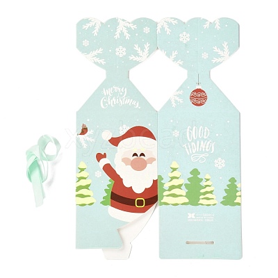 Christmas Theme Paper Fold Gift Boxes CON-G012-03D-1
