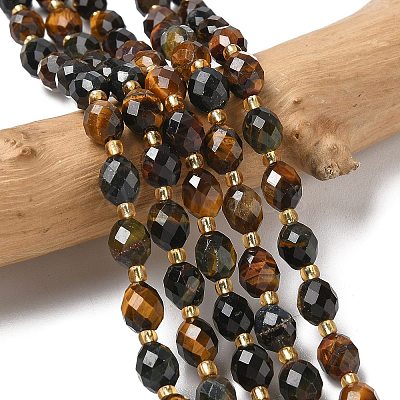 3-Color Natural Tiger Eye Beads Strands G-F809-A25-01-1