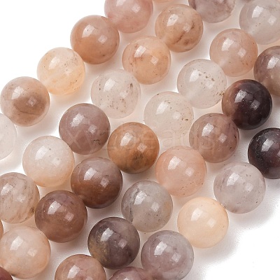 Natural Violet Strawberry Quartz Beads Strands G-T150-A08-12mm-1
