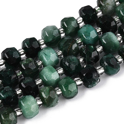Natural Fuchsite Beads Strands G-N327-08A-06-1