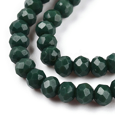 Opaque Solid Color Glass Beads Strands EGLA-A034-P3mm-D09-1