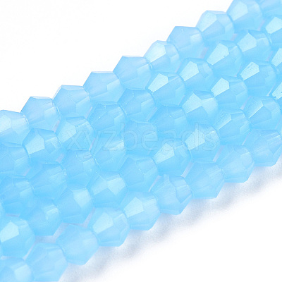 Imitation Jade Glass Beads Strands EGLA-A039-J2mm-D03-1