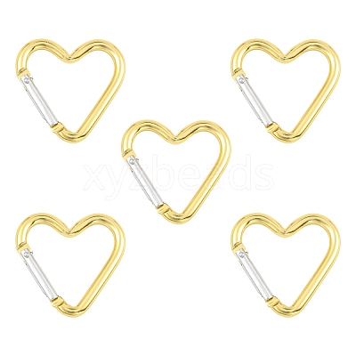 5Pcs Zinc Alloy Spring Gate Rings FIND-YW0010-59J-1