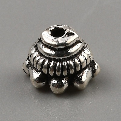 Tibetan Style Alloy Bead Cones FIND-WH0291-06A-AS-1