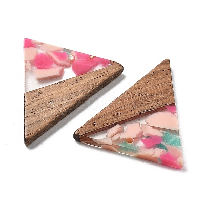 Resin and Walnut Pendants FIND-R051-01H-1
