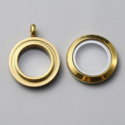 304 Stainless Steel Locket Pendants LS-FIND-WH0032-58A-G-1