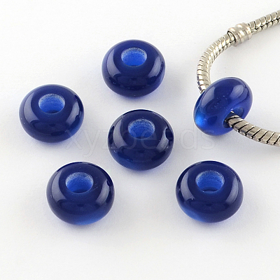 Imitation Cat Eye Resin European Beads RPDL-S001-03-1