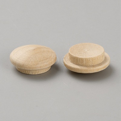 100Pcs Wooden Hinged Screw Covers AJEW-WH20020-077D-1
