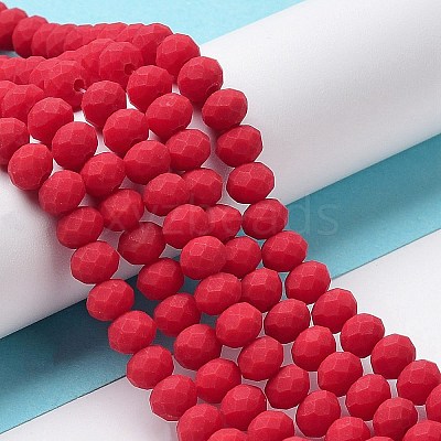 Glass Beads Strands EGLA-A034-P6mm-MD22-1