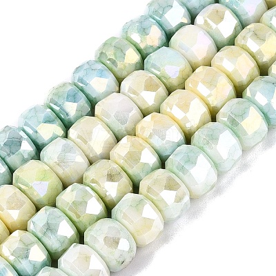Anti-Tarnish Electroplate Glass Beads Strands LS-GLAA-T025-10mm-11P-1