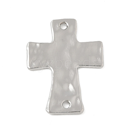Alloy Textured Religion Cross Links Connector Charms FIND-Z127-01P-02-1