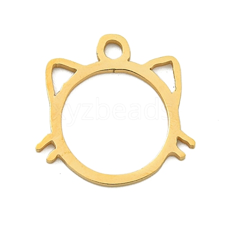 Ion Plating(IP) 201 Stainless Steel Charms STAS-M015-05G-1