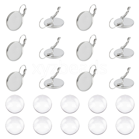 Unicraftale 20Pcs 304 Stainless Steel Leverback Earring Findings DIY-UN0055-88-1