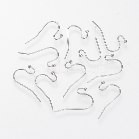 304 Stainless Steel Earring Hooks X-STAS-S066-09-1