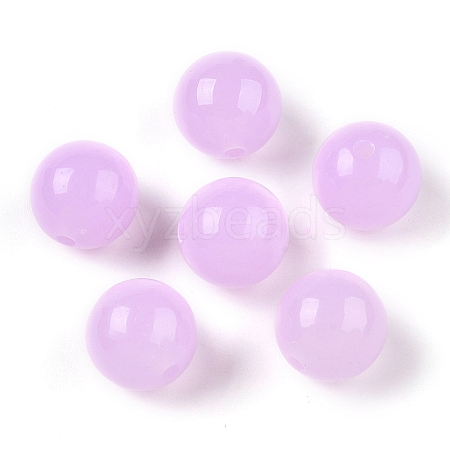 Opaque Acrylic Beads OACR-H038-09-07-1