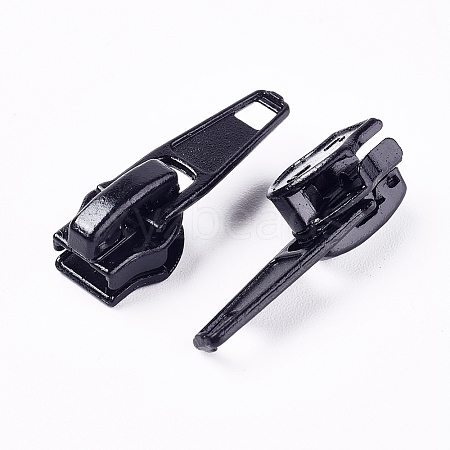 Spray Painted Zinc Alloy Zipper Sliders Zipper Head PALLOY-WH0070-19A-1