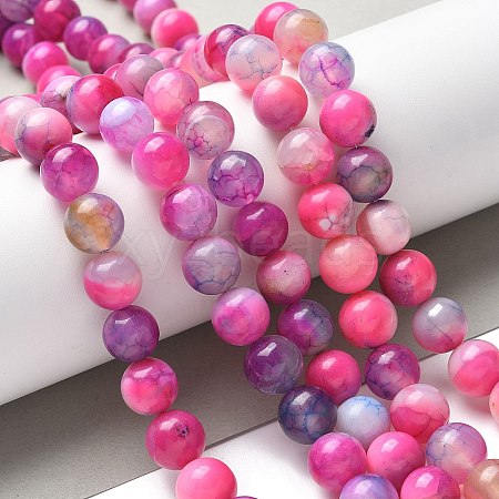 Natural Agate Beads Strands G-NH0001-G02-01-1