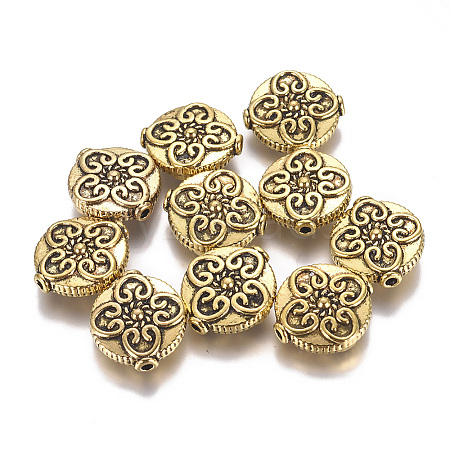 Tibetan Style Alloy Beads PALLOY-I168-06AG-1