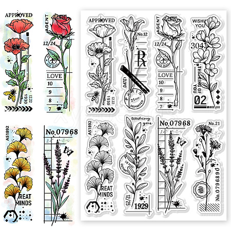 Custom PVC Plastic Clear Stamps DIY-WH0618-0054-1