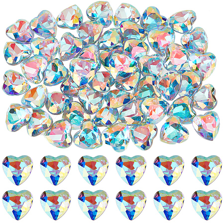 50Pcs Glass Rhinestone Cabochons RGLA-BBC0001-06-1