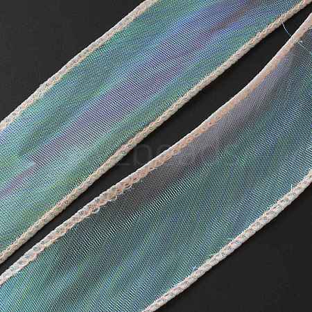 Flat Rainbow Color Organza Ribbon OCOR-TAC0015-06A-1