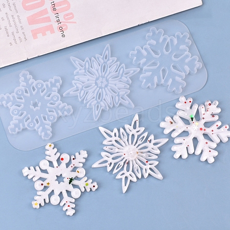 Christmas DIY Snowflake Silicone Pendant Molds LS-DIY-P006-31-1