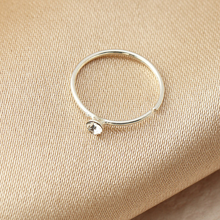 Brass Clear Cubic Zirconia Hoop Nose Ring for Women Men WGDFE60-02-1