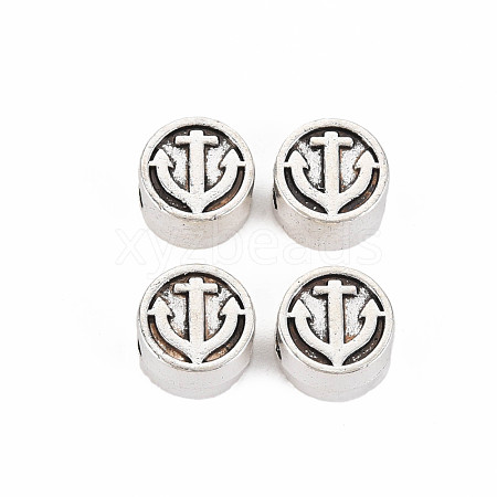 Tibetan Style Alloy European Beads TIBEB-N007-016-1