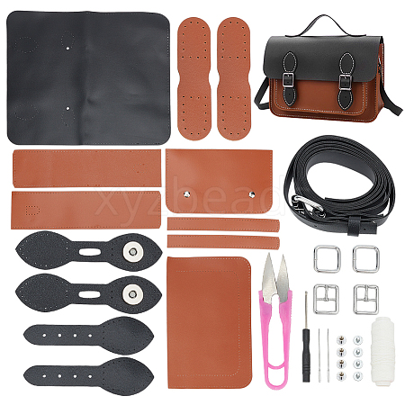 DIY Imitation Leather Satchel Making Kits DIY-WH0304-530-1