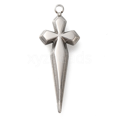 Anti-Tarnish 304 Stainless Steel Pendants STAS-P369-05P-1