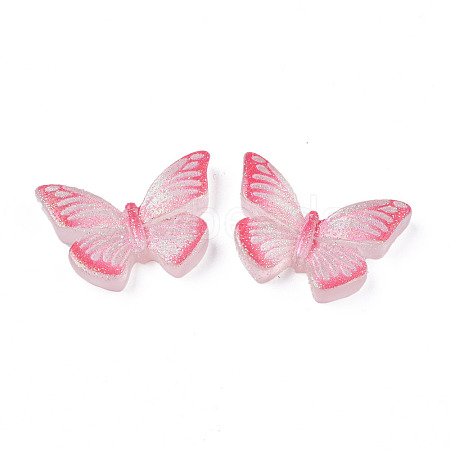Translucent Printed Resin Cabochons CRES-N021-107D-1