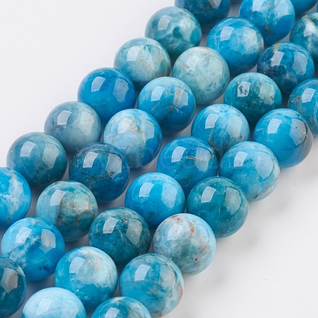 Natural Apatite Beads Strands G-F568-020-10mm-1