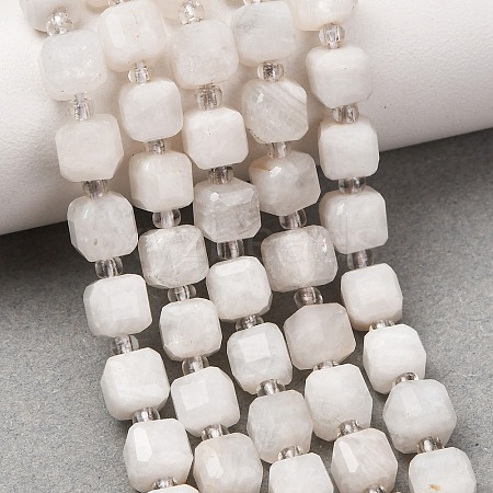 Natural Rainbow Moonstone Beads Strands GG-CBAC972-A06-01-1