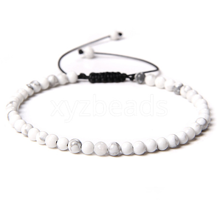 Adjustable Women's Howlite Beaded Bracelet LS-CN3407-47-1