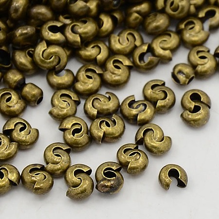 Brass Crimp Beads Covers EC266-NFAB-1